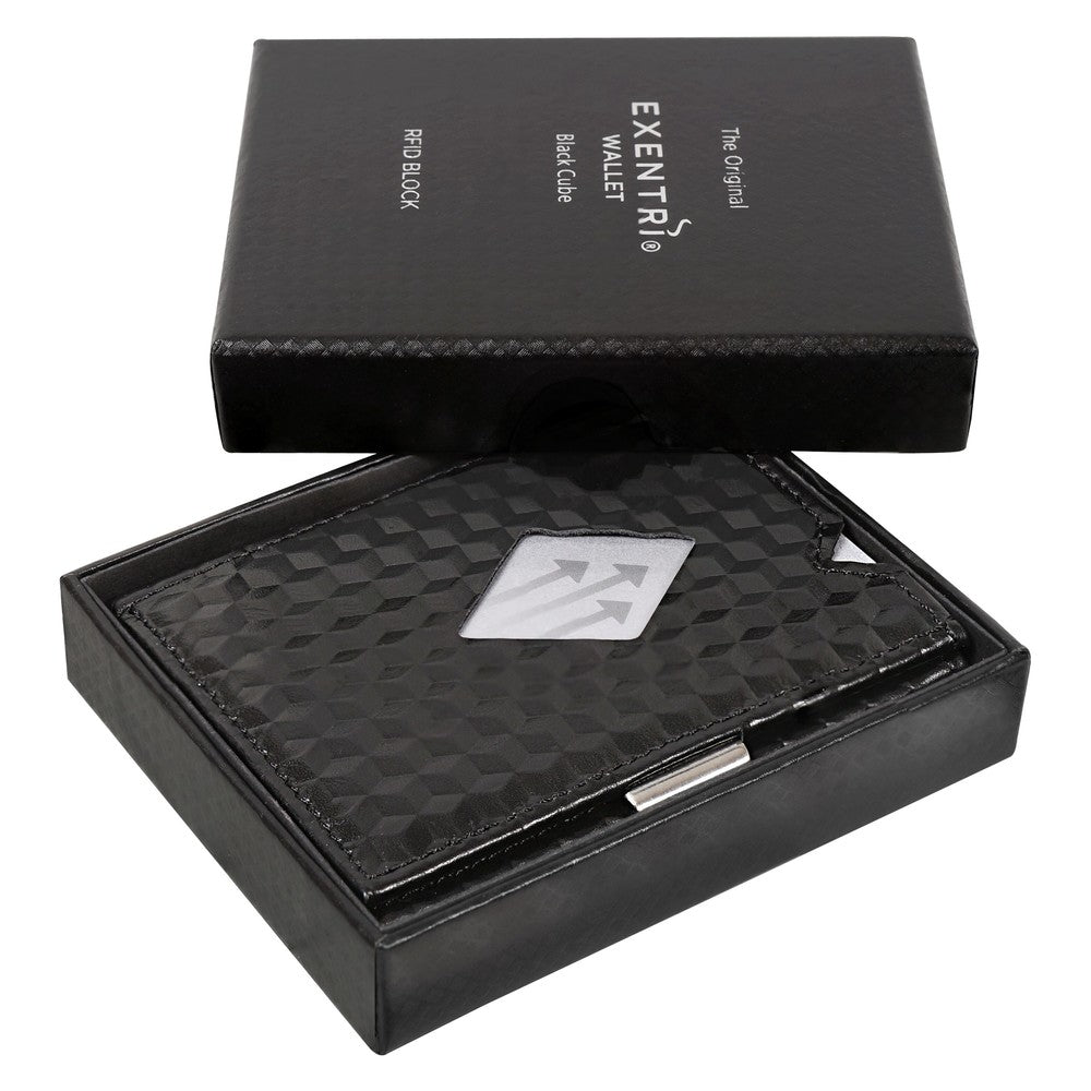 Exentri wallet black cube - bagsandluggage.no