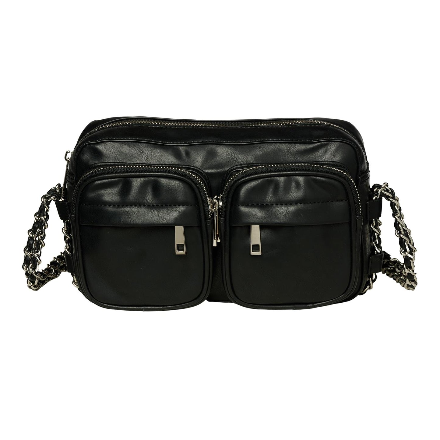 Noella Cherry Double Chain Bag Black - bagsandluggage.no