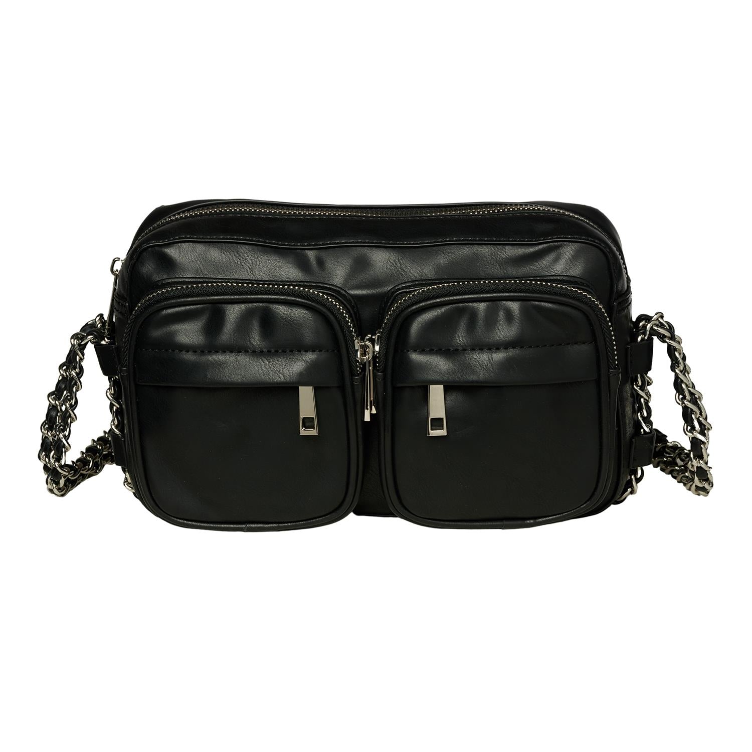 Noella Cherry Double Chain Bag Black - bagsandluggage.no