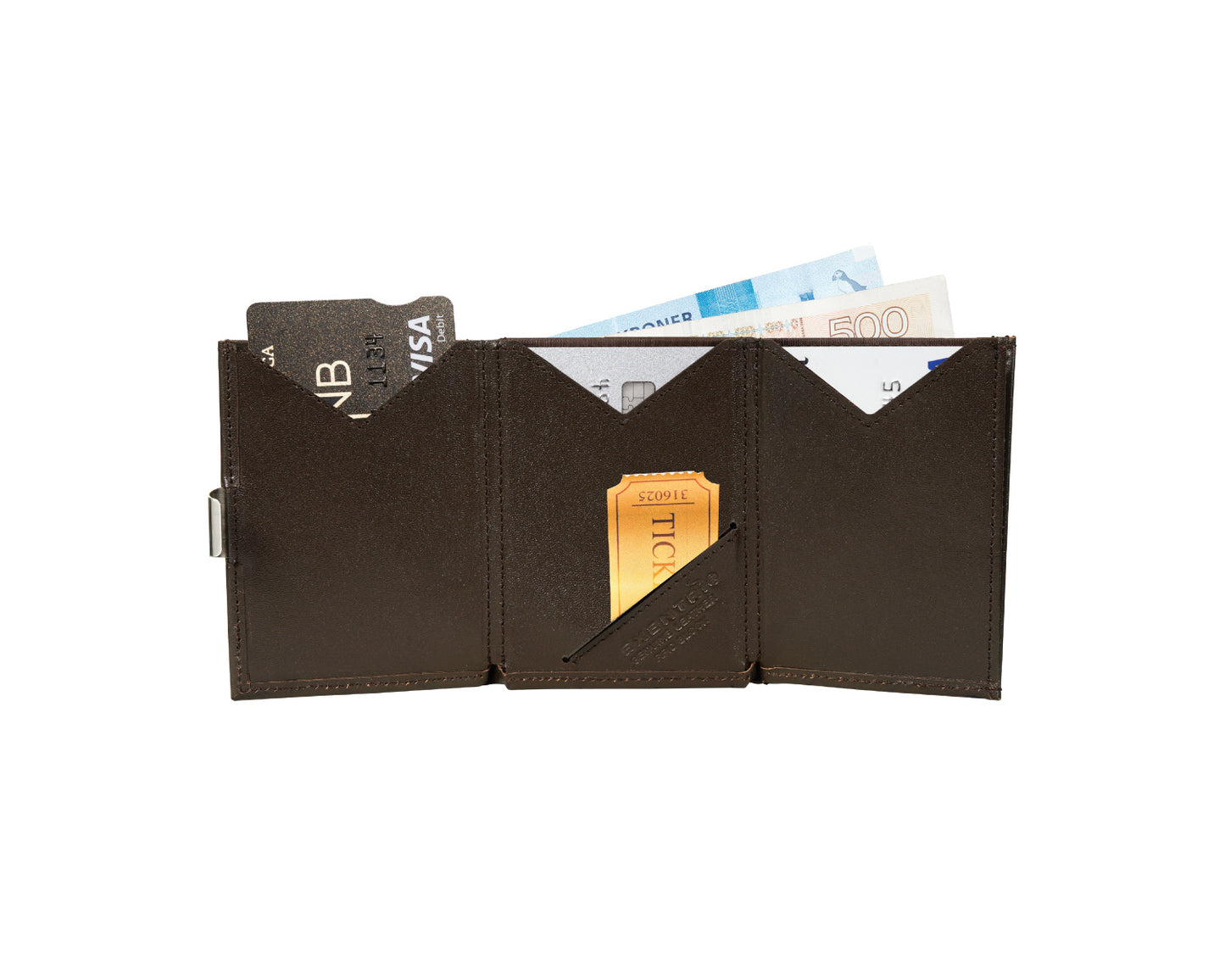 Exentri wallet brown - bagsandluggage.no