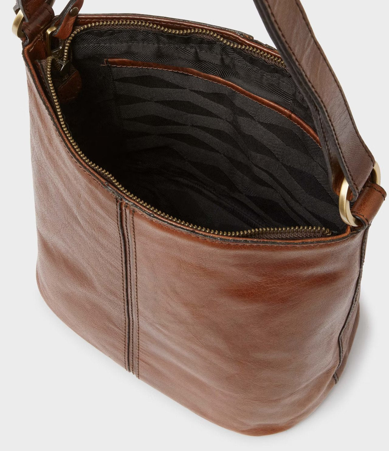 SADDLER Nancy Bucket Bag Midbrown - bagsandluggage.no