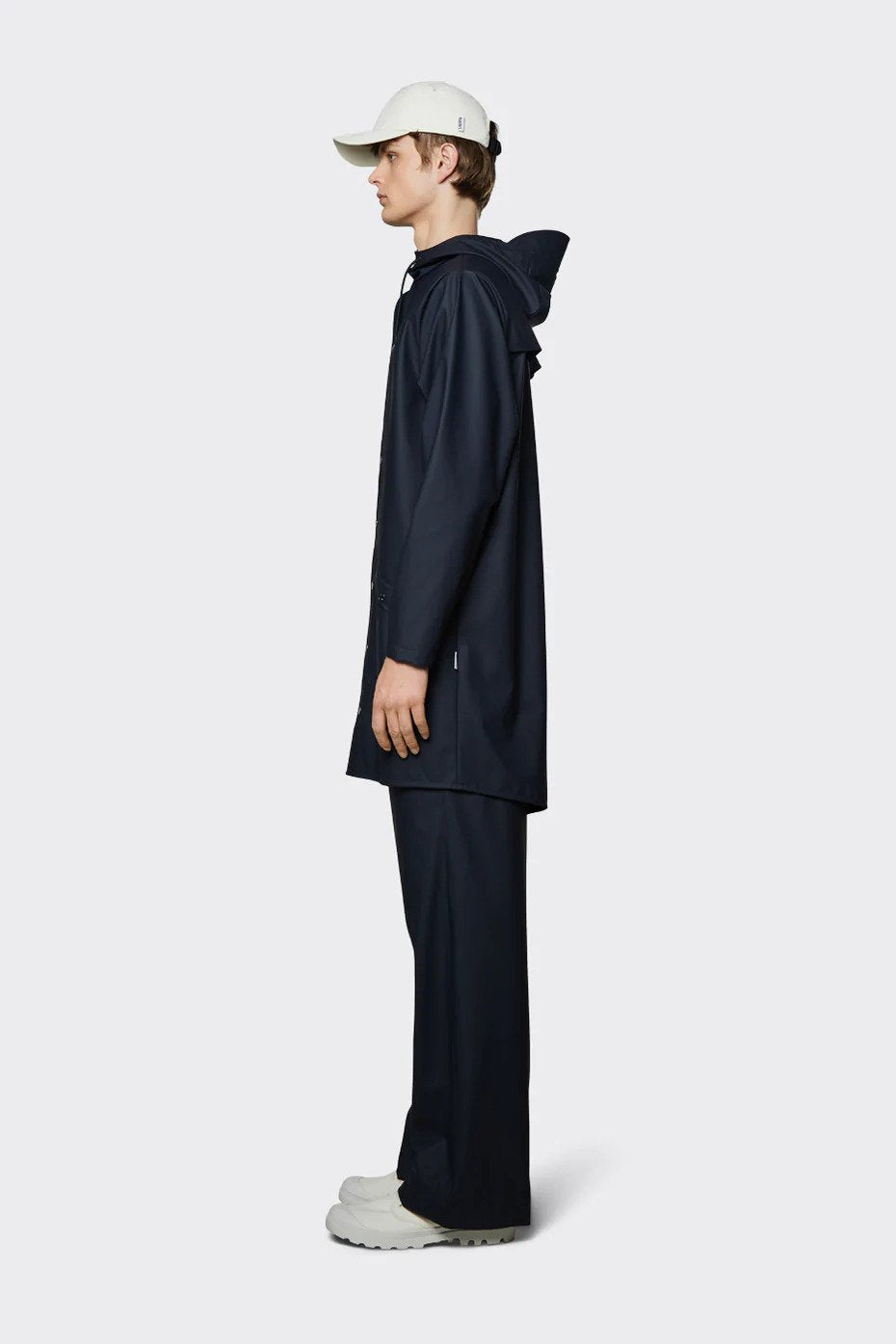 RAINS 12020 Rains Long Jacket Navy XL