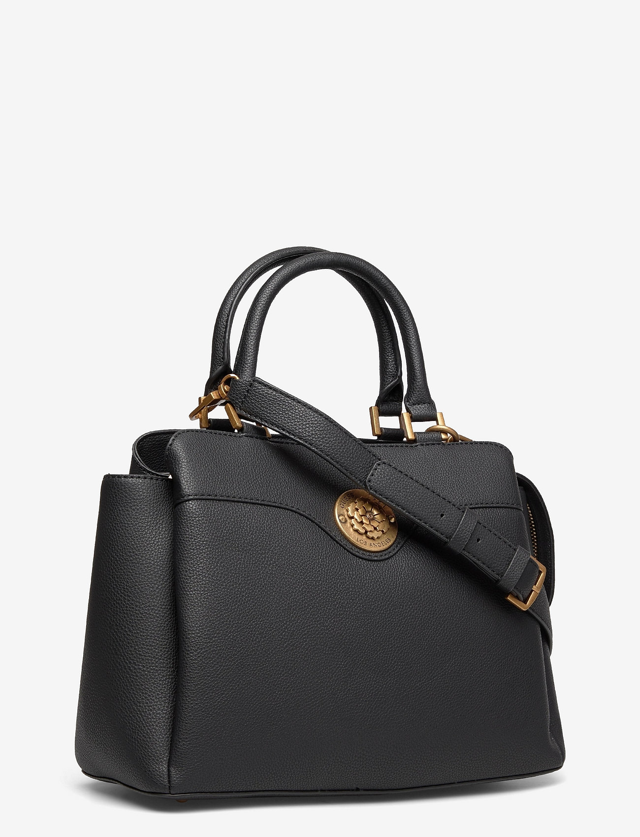 Guess HWVB79 68070 DAYANE TRIPLE CMPRTMNT SATCHEL BLACK - bagsandluggage.no