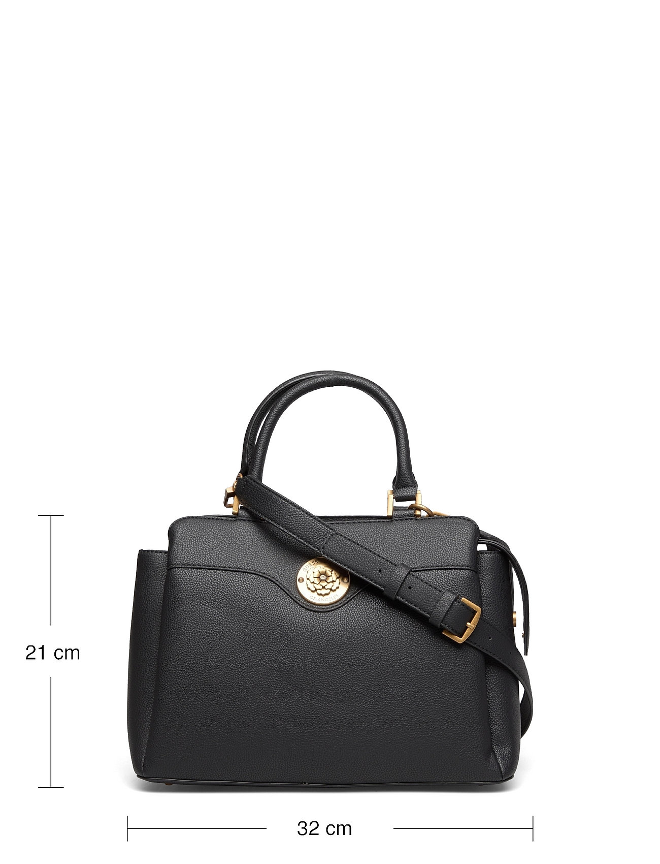 Guess HWVB79 68070 DAYANE TRIPLE CMPRTMNT SATCHEL BLACK - bagsandluggage.no