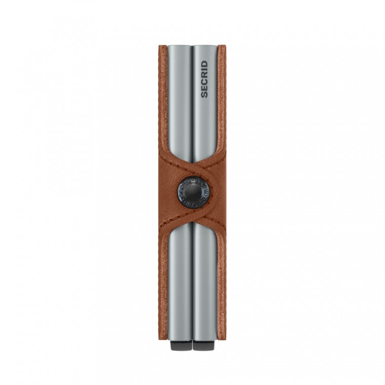 Secrid Twinwallet vintage cognac silver - bagsandluggage.no