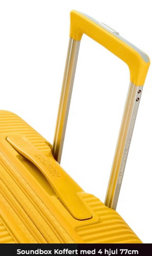 AMERICAN TOURISTER 32G*06003 SOUNDBOX SPINNER 77cm GOLDEN YELLOW - bagsandluggage.no
