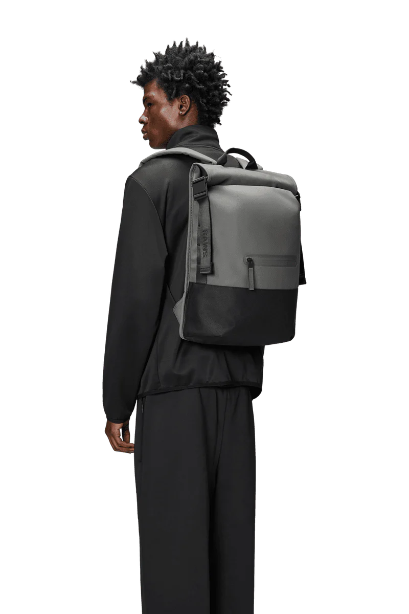 RAINS Trail Rolltop Backpack W3 Grey