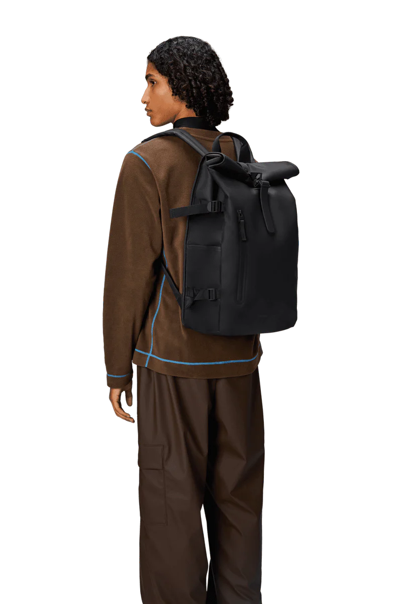 Rains Rolltop Rucksack Large W3 Black