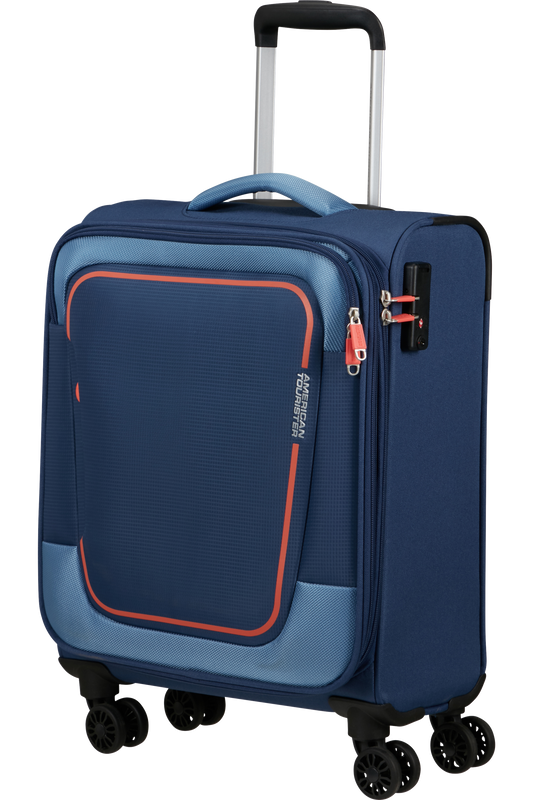 American Tourister Pulsonic Spinner 55cm 35/41 liter 2,5 kg EXP COMBAT NAVY