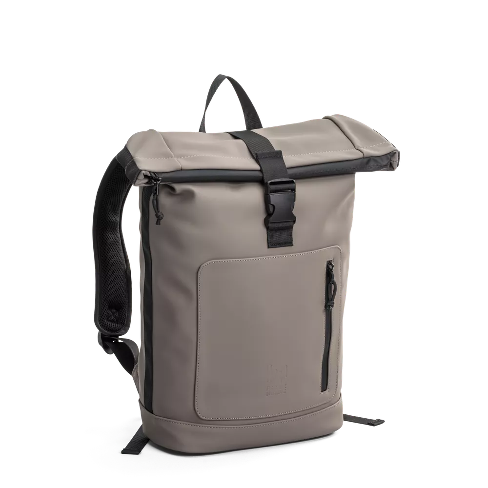 Escape 1601110-Taupe Rolltop Laptop Backpack Bergen