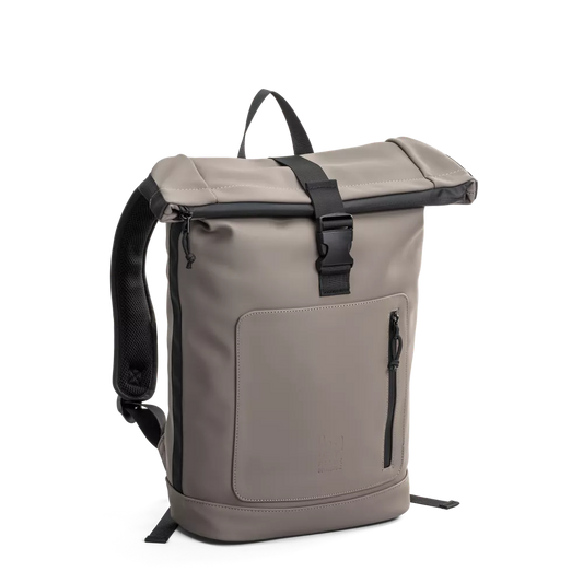 Escape 1601110-Taupe Rolltop Laptop Backpack Bergen