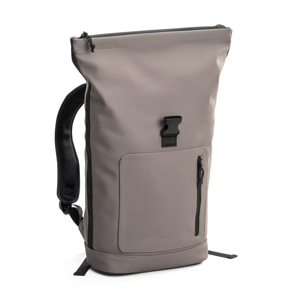 Escape 1601110-Taupe Rolltop Laptop Backpack Bergen