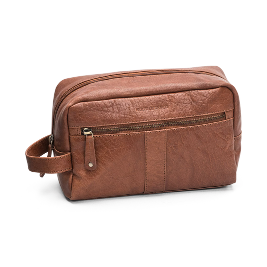 House of Nordic Toalettveske skinn Cognac