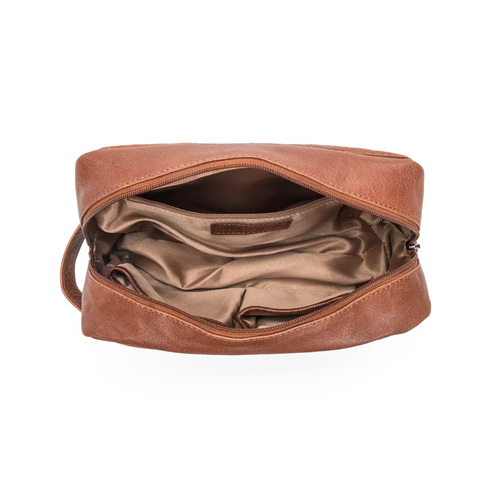 House of Nordic Toalettveske skinn Cognac