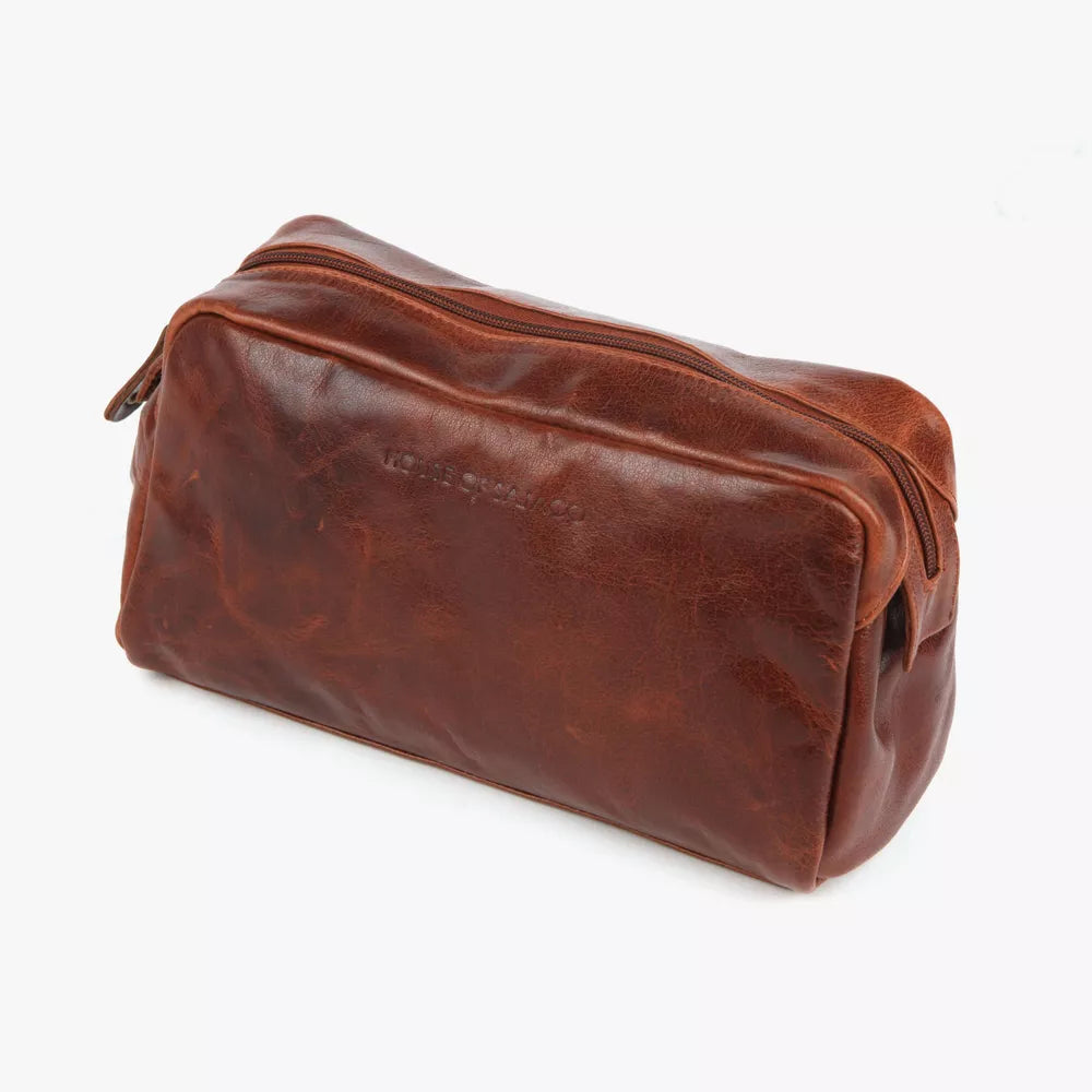 HOUSE OF NORDIC 3080000 Toiletbag Cognac