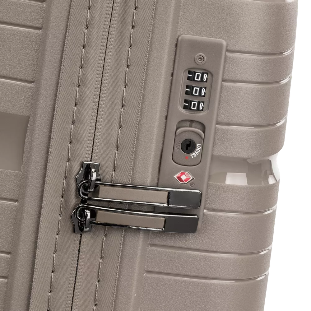 Champagne North Pioneer Oslo Koffert Medium 4 hjul, 67 cm, 70L
