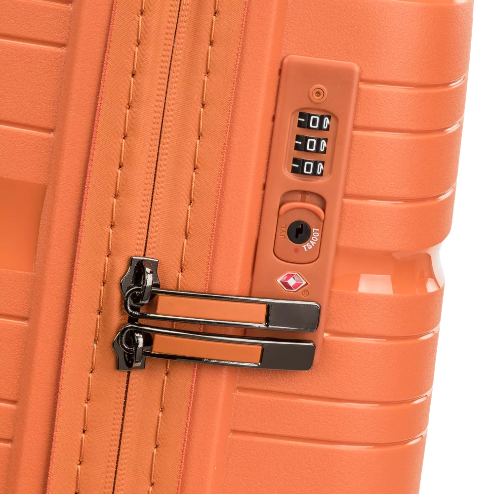 Orange North Pioneer Oslo Koffert Medium 4 hjul, 67 cm, 70L