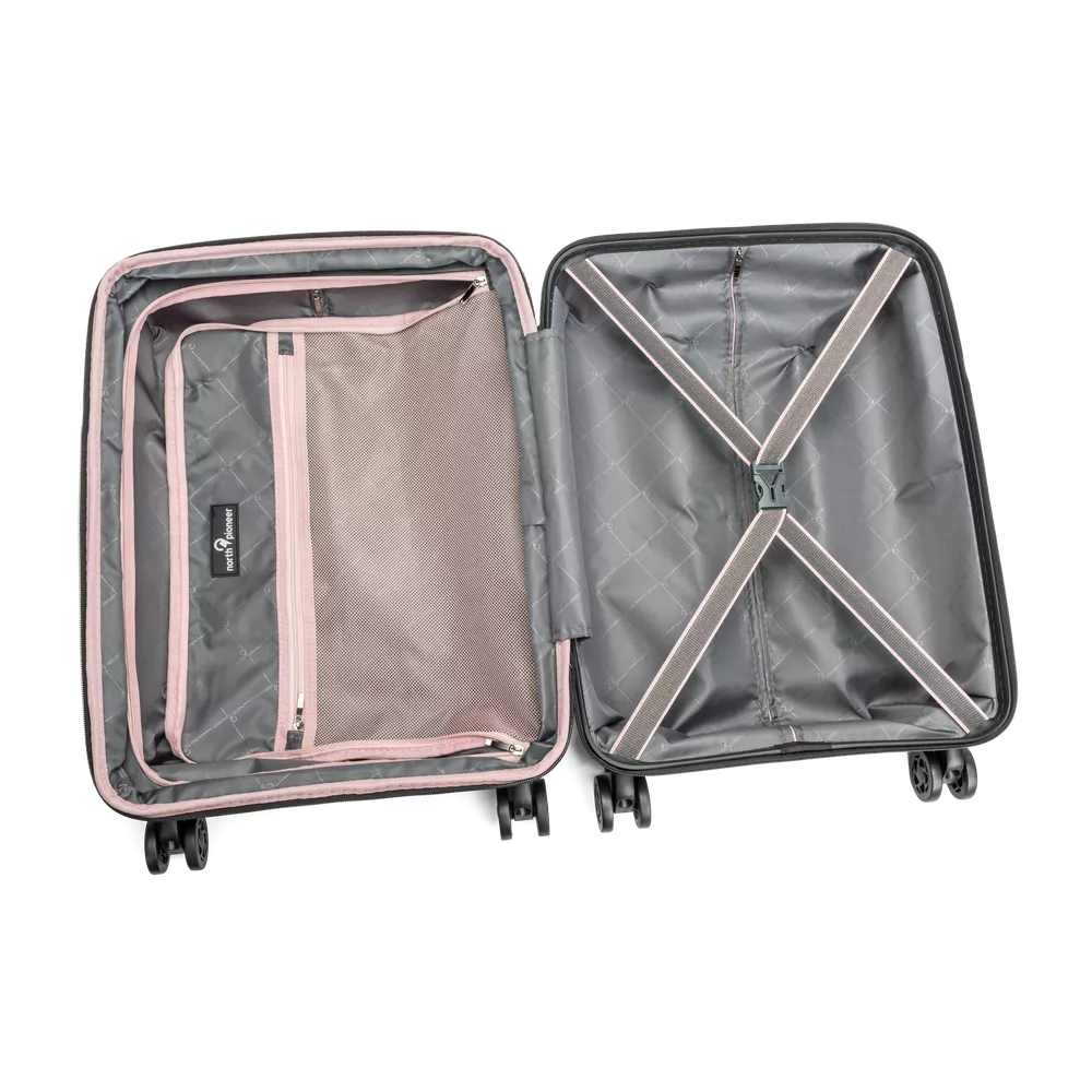 North Pioneer Suitcase 55 cm Bergen  Rose gold