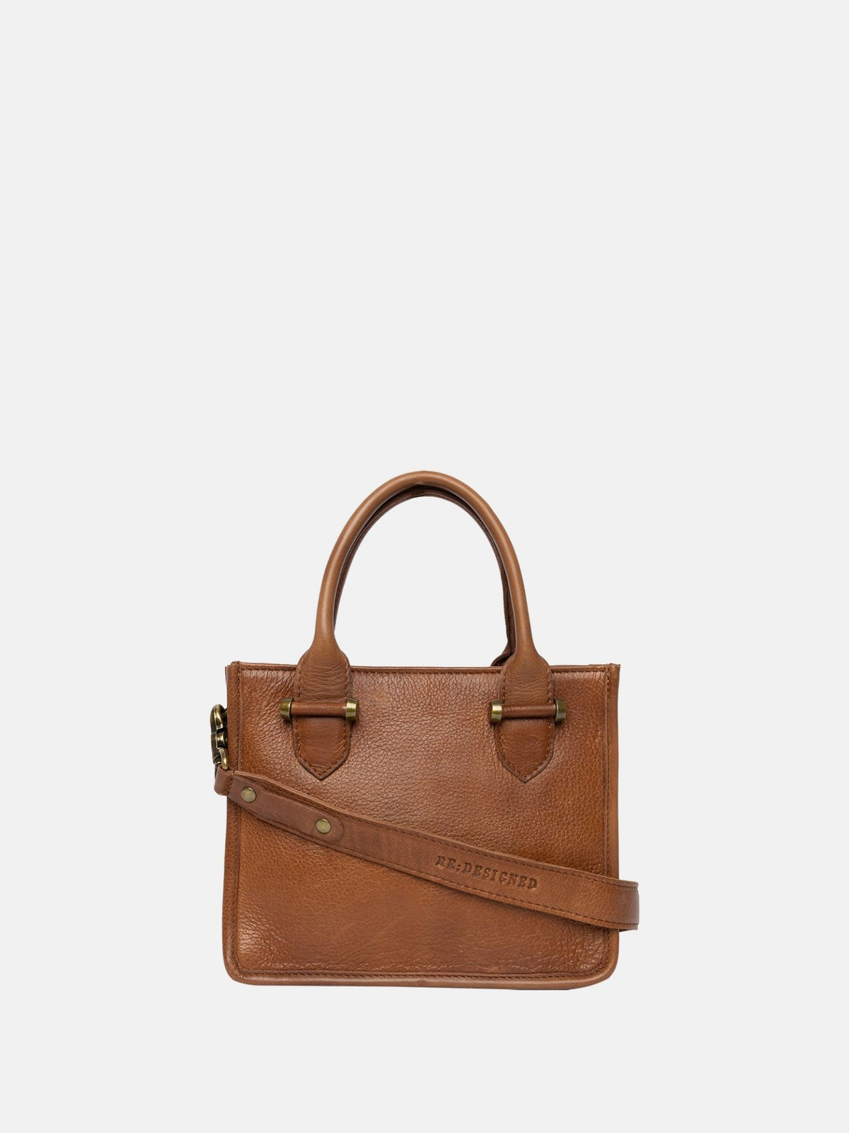 RE:DESIGNED Dina Small håndveske i skinn, Walnut