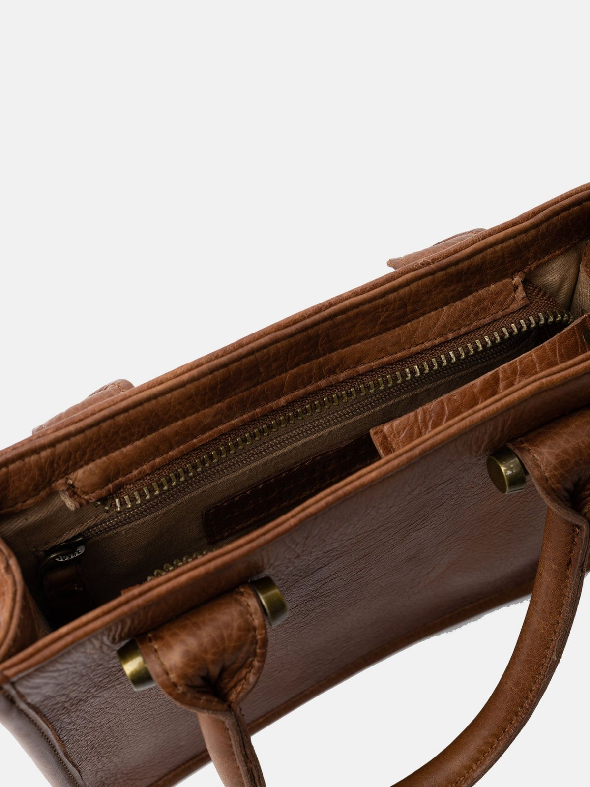RE:DESIGNED Dina Small håndveske i skinn, Walnut
