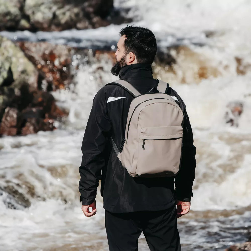 Escape 1601114-Taupe Laptop Backpack Bergen