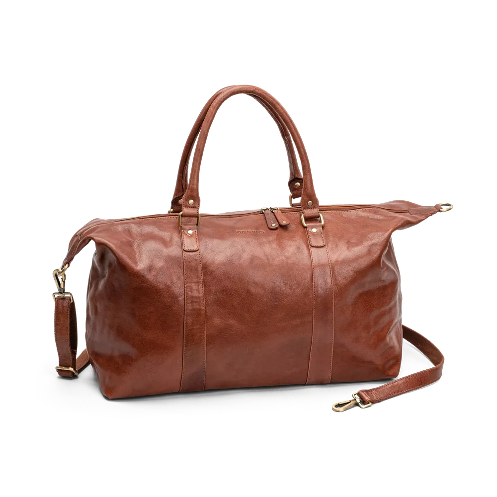 HOUSE OF NORDIC 3080001 Weekend Bag Cognac