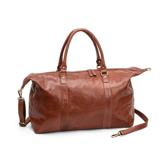 HOUSE OF NORDIC 3080001 Weekend Bag Cognac