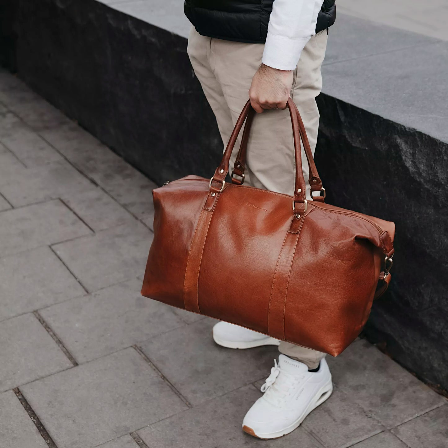 HOUSE OF NORDIC 3080001 Weekend Bag Cognac