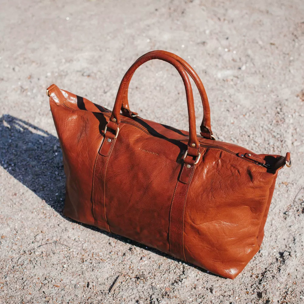 HOUSE OF NORDIC 3080001 Weekend Bag Cognac