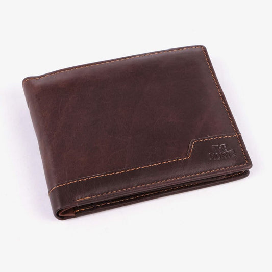 The Monte 2162833 2-i-1 lommebok med kortholder, brun