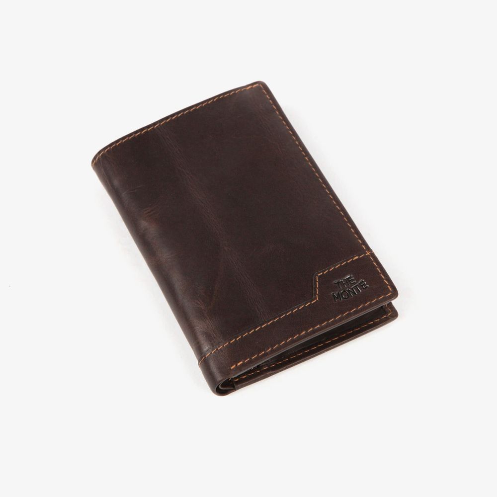 The Monte 2162843 lommebok i skinn, brun