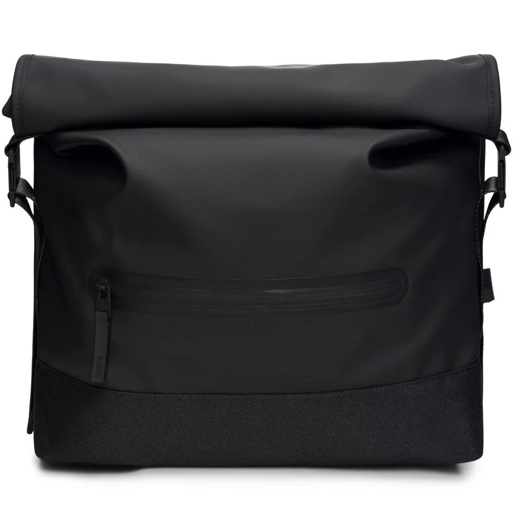 Rains 14490 Trail Rolltop Messenger Bag Black