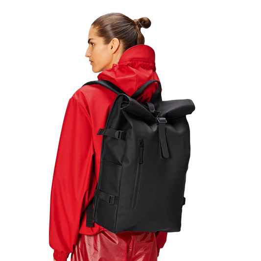 Rains Rolltop Rucksack Large W3 Black