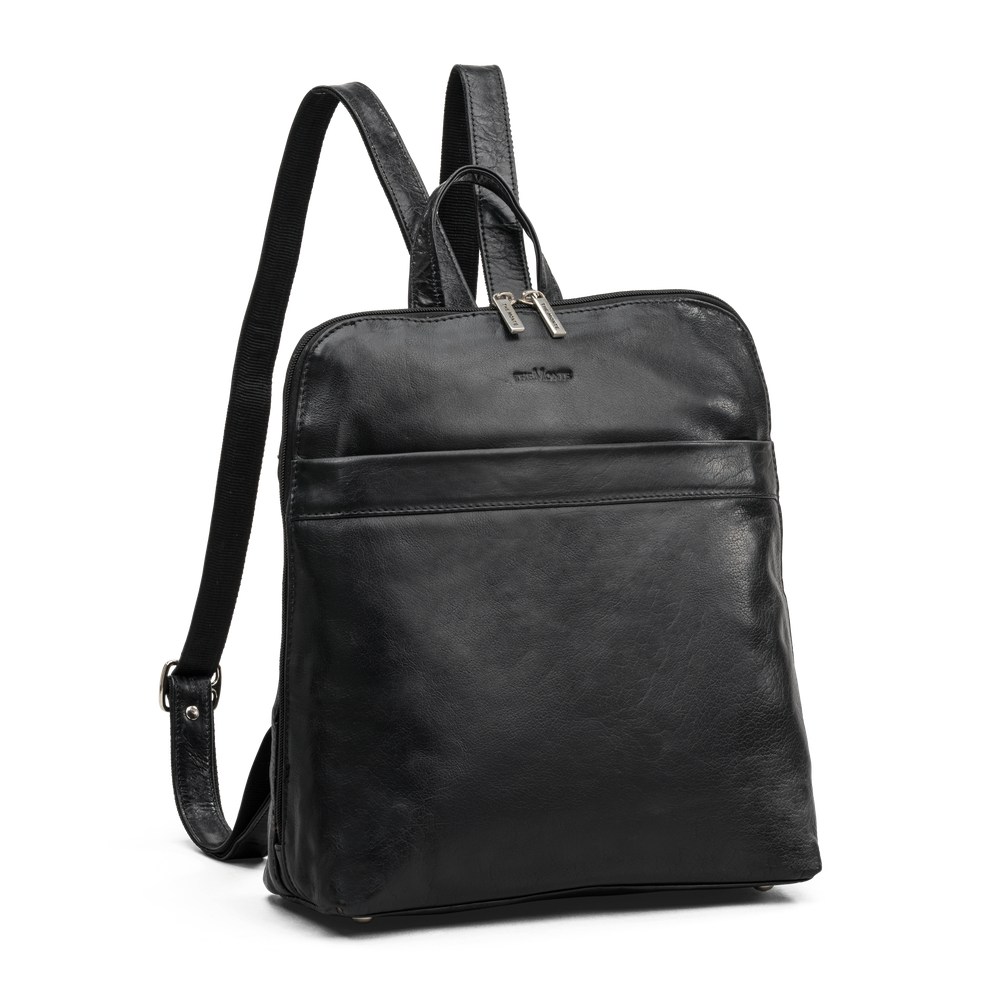 The Monte 6053134 bysekk i skinn 4 L, svart