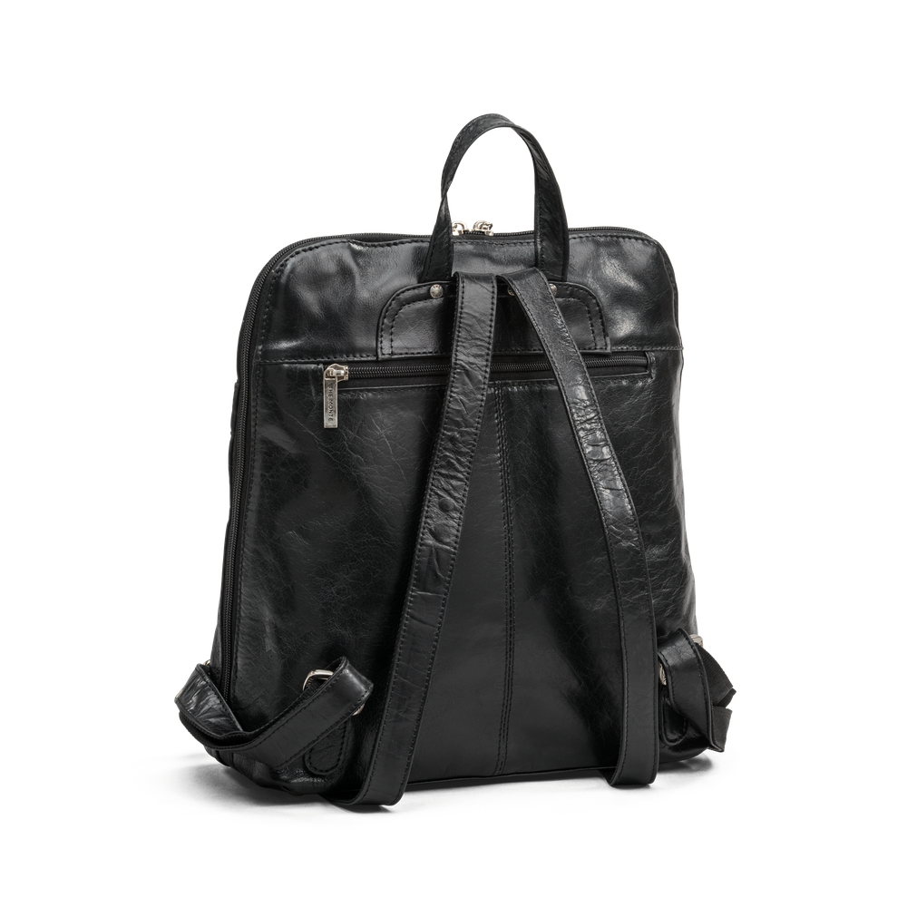 The Monte 6053134 bysekk i skinn 4 L, svart