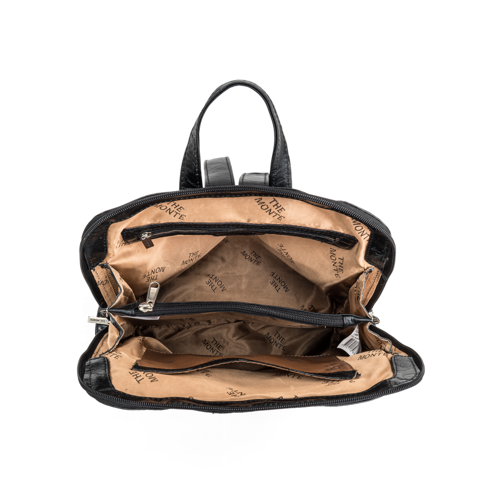 The Monte 6053134 bysekk i skinn 4 L, svart