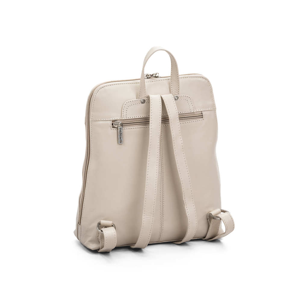 The Monte 6053215 bysekk i skinn 5 L, beige