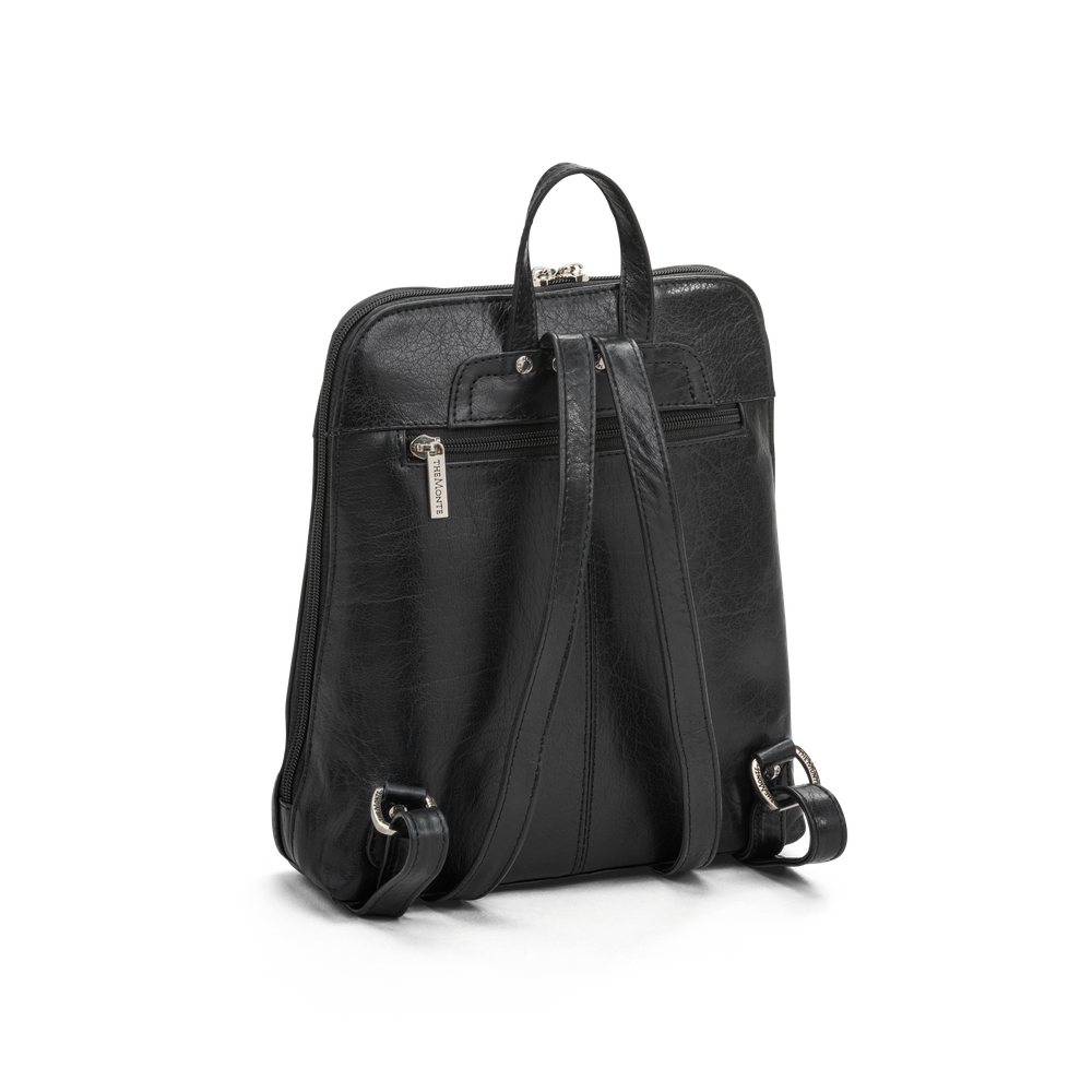 The Monte 6053215 bysekk i skinn 5 L, svart
