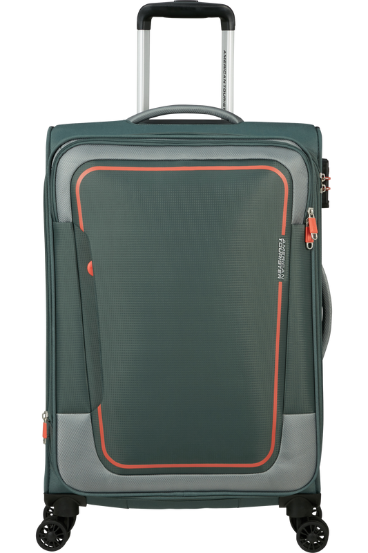 American Tourister Pulsonic Spinner 68cm 57/64 liter 2,9 kg EXP DARK FOREST