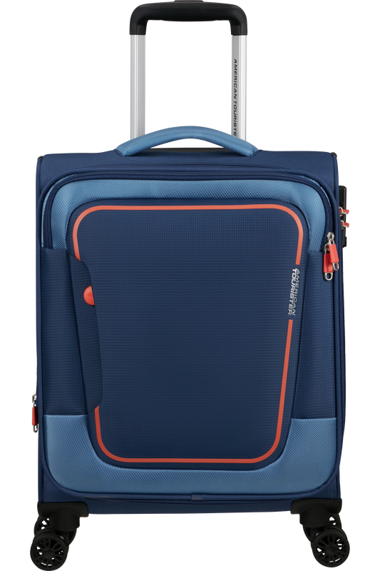 American Tourister Pulsonic Spinner 55cm 35/41 liter 2,5 kg EXP COMBAT NAVY