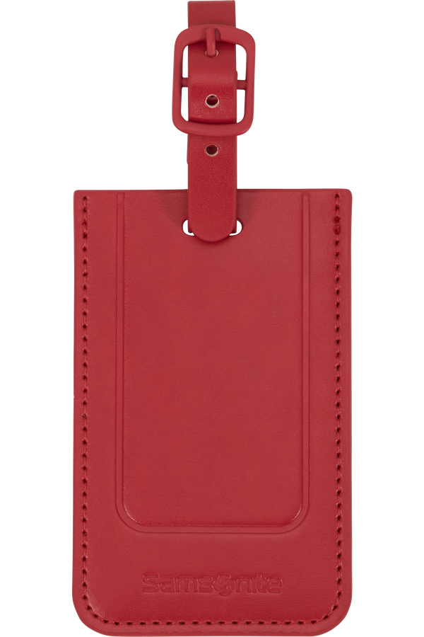 Samsonite 155592-1726 TA REVOLUTION RECTANGLE LUGGAGE TAG x2 RED