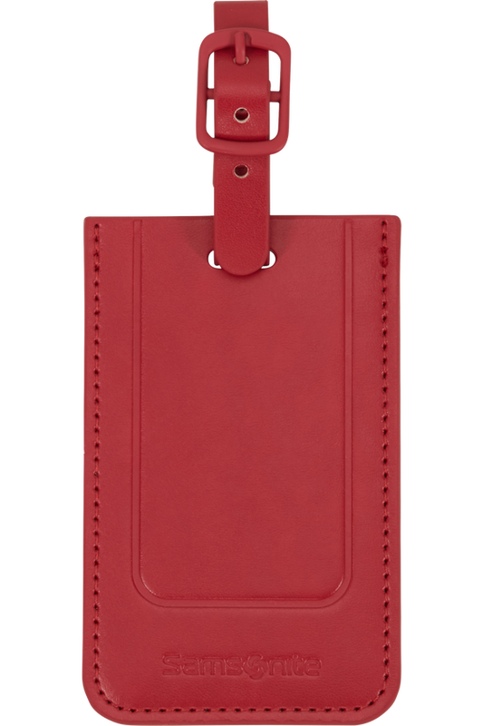Samsonite 155592-1726 TA REVOLUTION RECTANGLE LUGGAGE TAG x2 RED