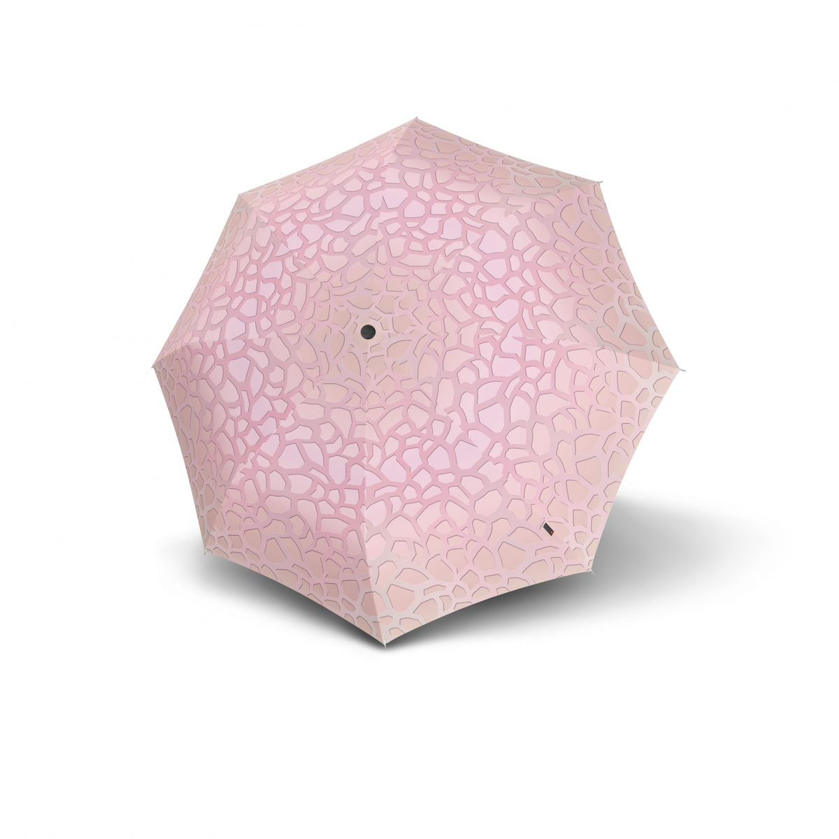 Knirps T.200 Duomatic paraply, lyst rosa mønster