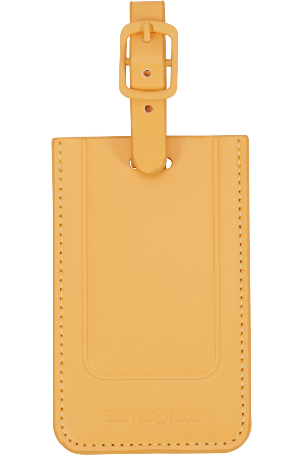 Samsonite 155592-1924 TA REVOLUTION RECTANGLE LUGGAGE TAG x2 Yellow