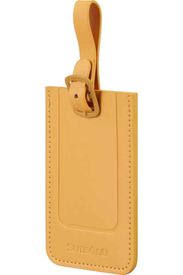 Samsonite 155592-1924 TA REVOLUTION RECTANGLE LUGGAGE TAG x2 Yellow