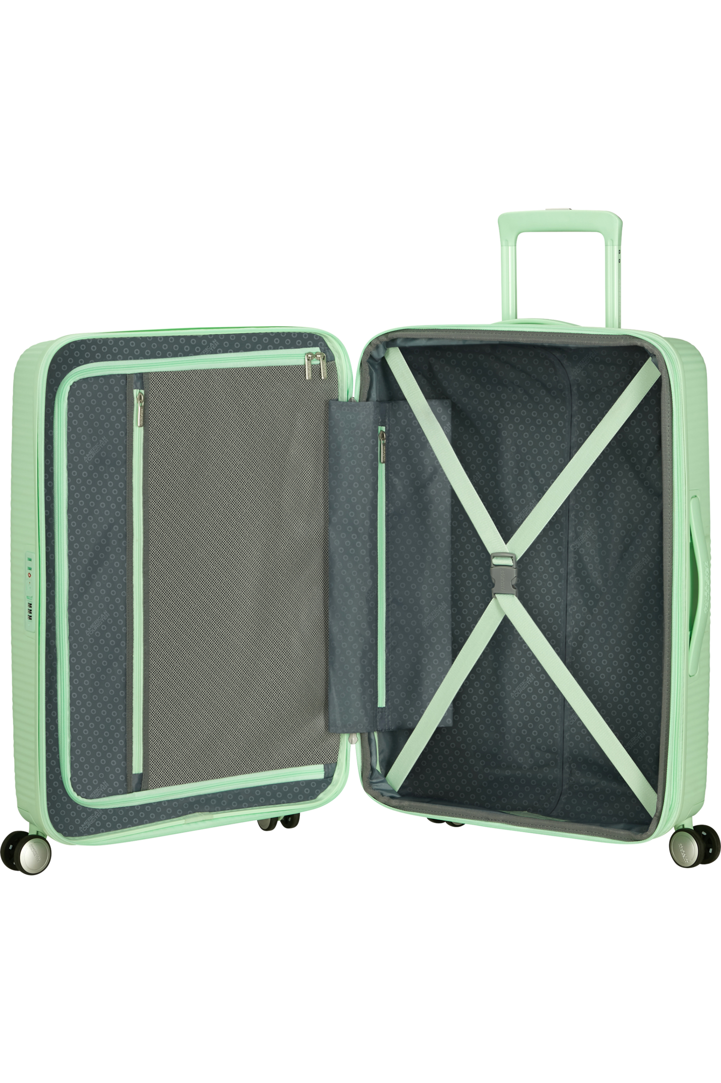 AMERICAN TOURISTER 88473-1658 SOUNDBOX SPINNER 67/24 TSA EXP PASTEL GREEN