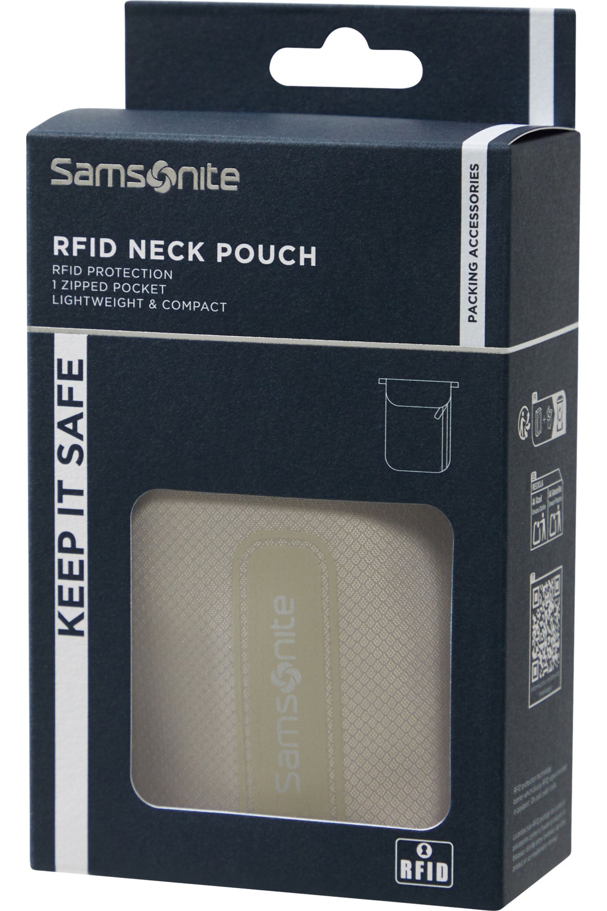 Samsonite TA Revolution RFID-nakkepung, grå