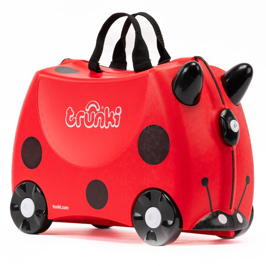 Trunki Harley marihøne barnekoffert, rød