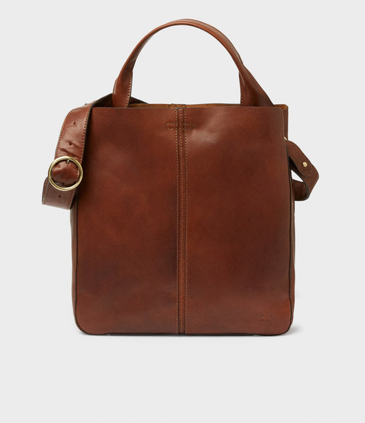 SADDLER ELSA TOTE BAG MIDBROWN