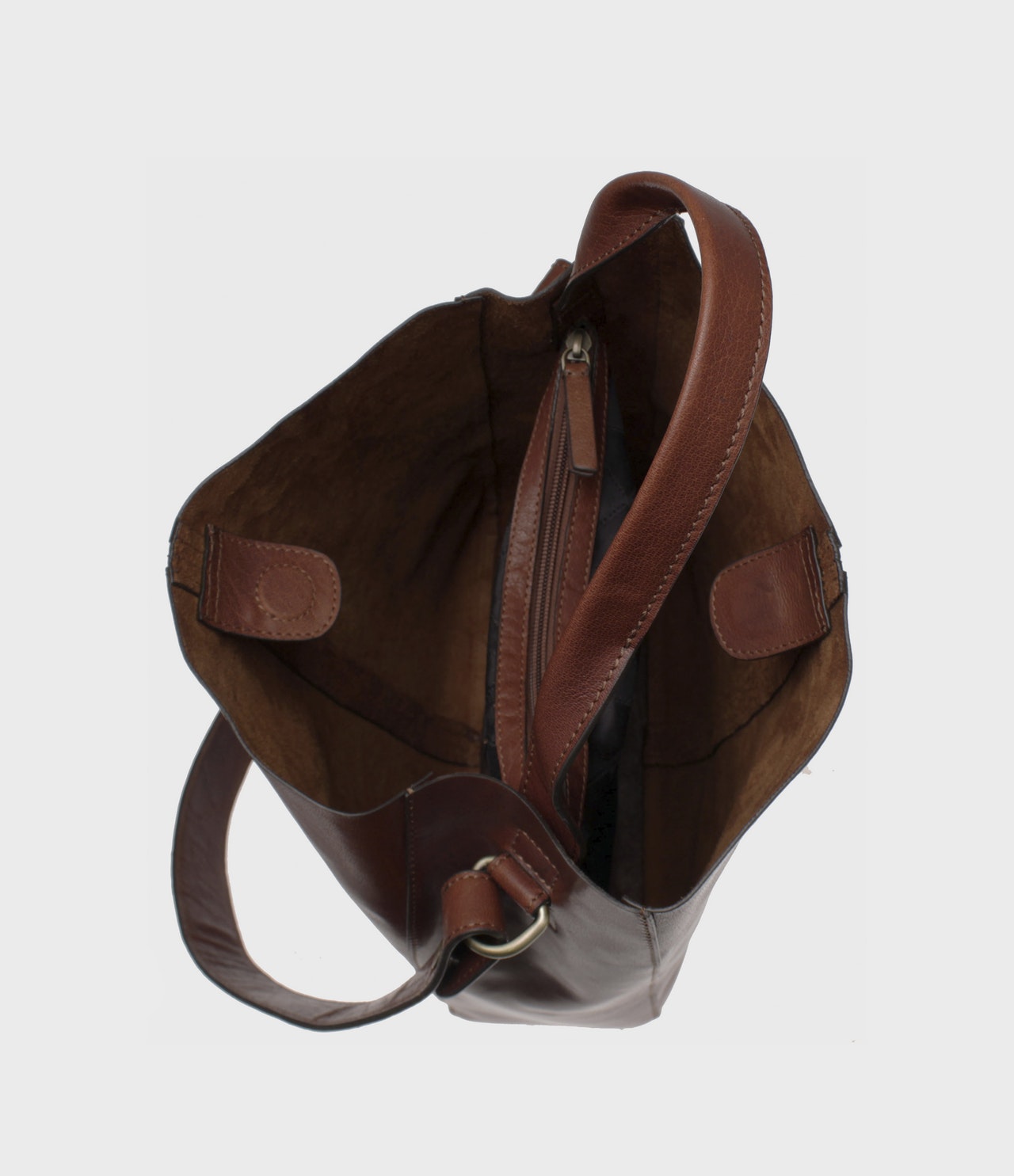 SADDLER ELSA TOTE BAG MIDBROWN